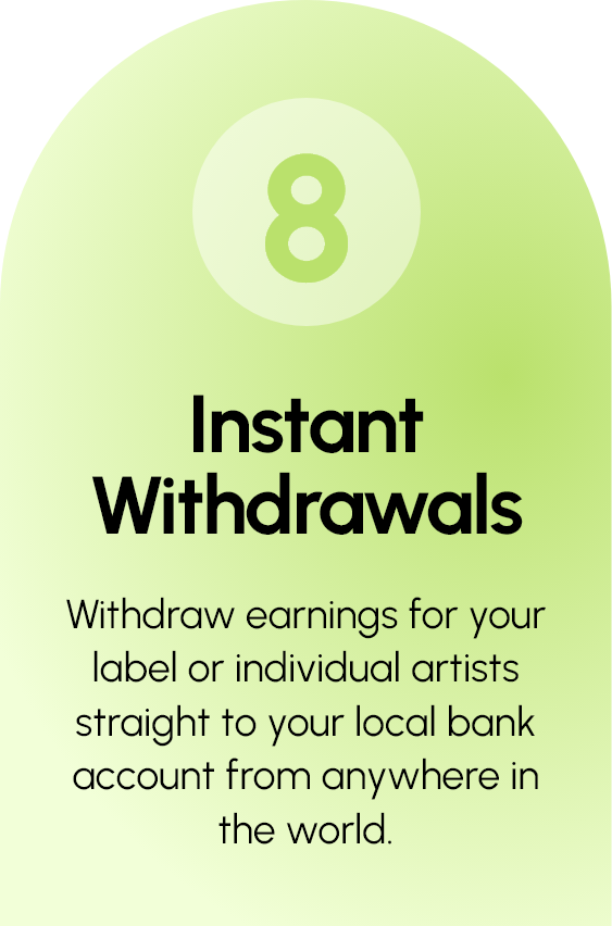 8 — Instant Withdrawals