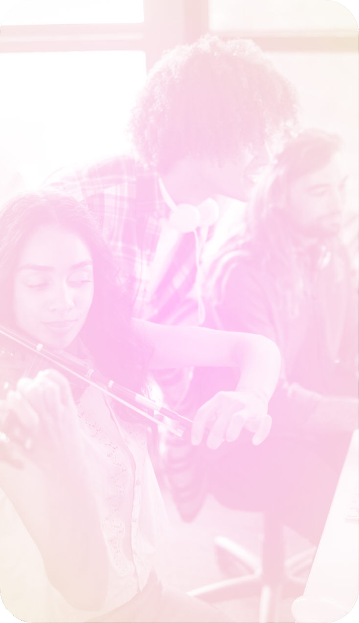 Musicians performing together